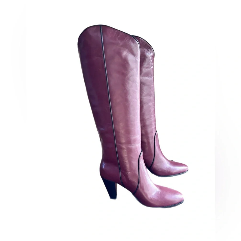 Kate Spade Burgundy Heeled Boots